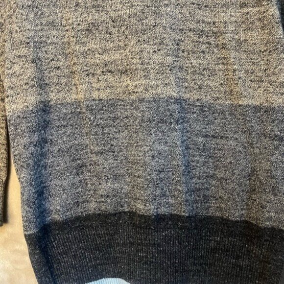 Gap Womens Gray Marled Mock Turtle Neck Sweater Button Ribbed Long Sleeve Relax - Picture 11 of 13